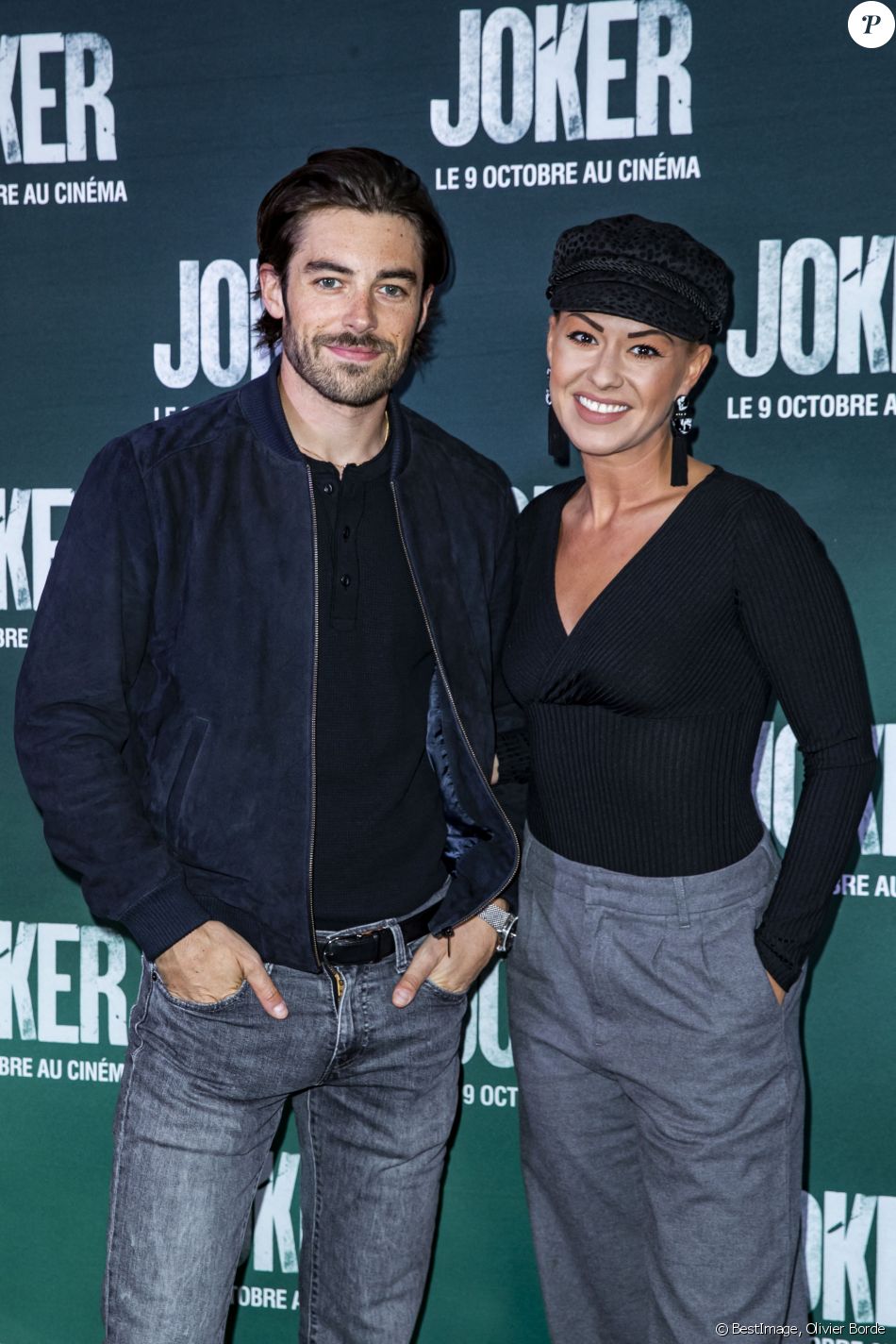 Valentin d'Hoore et sa femme Katrina Patchett - Avant-première du film "Joker" au cinéma UGC Normandie à Paris, le 23 septembre 2019. © Olivier Borde/Bestimage