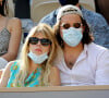 Victoria Monfort et son petit ami dans les tribunes du tournoi de Roland Garros à Paris © Dominique Jacovides/Bestimage