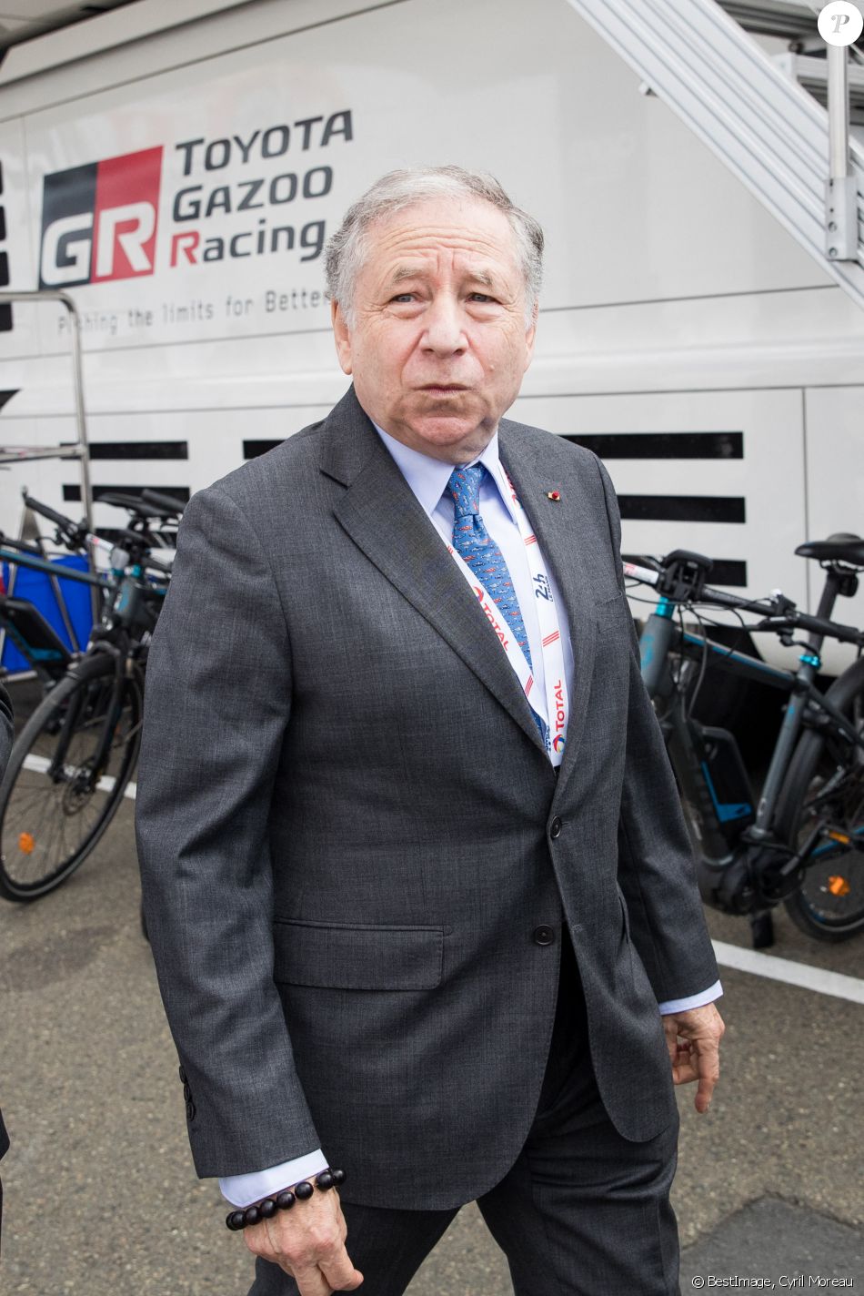 Jean Todt dans les paddocks lors de la 87ème édition des 24 Heures du Mans le 15 juin 2019. © Cyril Moreau / Bestimage