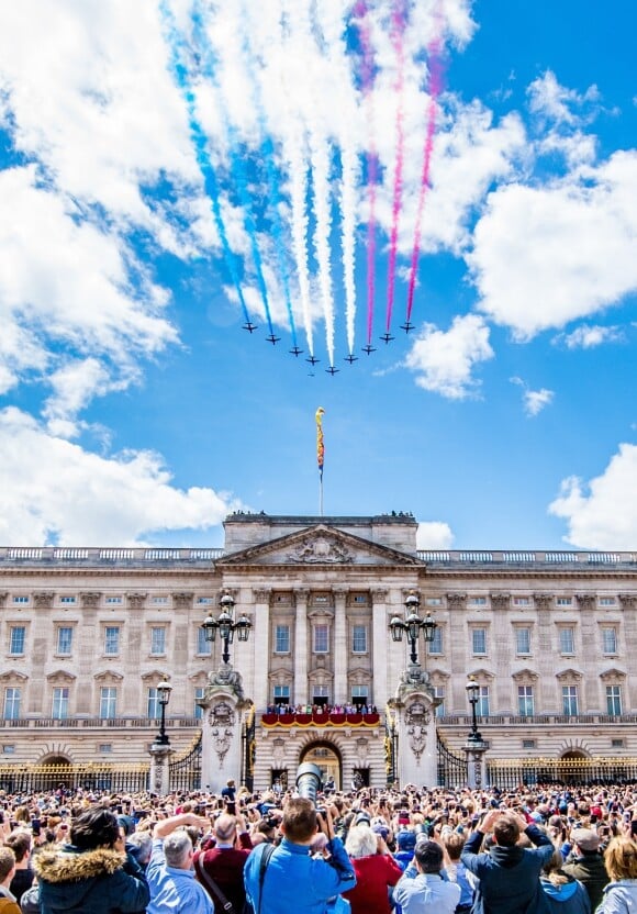 La parade Trooping the Colour 2019, célébrant le 93ème anniversaire de la reine Elisabeth II, au palais de Buckingham, Londres, le 8 juin 2019.