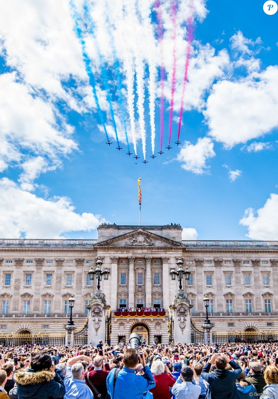 La parade Trooping the Colour 2019, célébrant le 93ème anniversaire de la reine Elisabeth II, au palais de Buckingham, Londres, le 8 juin 2019.