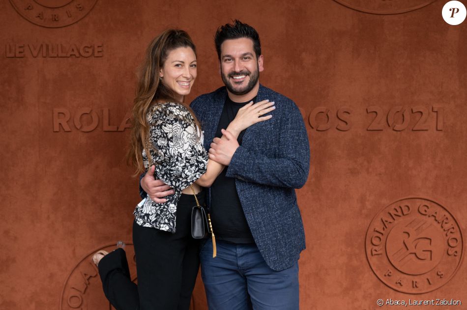 Silvia Notargiacomo son petit ami Denny Imbroisi à Roland Garros le 2 juin 2021 à Paris. @Laurent Zabulon/ABACAPRESS.COM