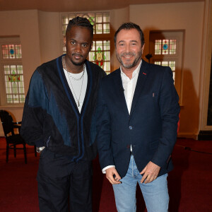 Exclusif - Black M et Bernard Montiel - Enregistrement de l'émission "Olympiascope au théatre Mogador à Paris, le 5 avril 2021. © Bestimage