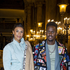 Black M (Black Mesrimes) et sa femme Léa Djadja - Défilé Stella McCartney collection prêt-à-porter Automne/Hiver 2020-2021 lors de la Fashion Week à Paris, le 2 mars 2020. © Olivier Borde/Bestimage