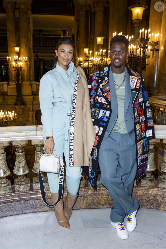 Black M (Black Mesrimes) et sa femme Léa Djadja - Défilé Stella McCartney collection prêt-à-porter Automne/Hiver 2020-2021 lors de la Fashion Week à Paris, le 2 mars 2020. © Olivier Borde/Bestimage