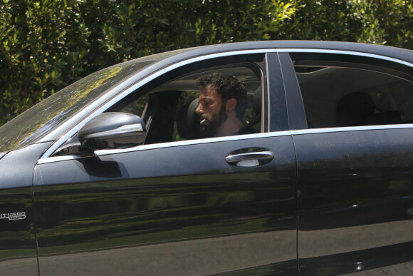 Ben Affleck quitte le domicile de Jennifer Lopez. Los Angeles, le 4 juin 2021.
