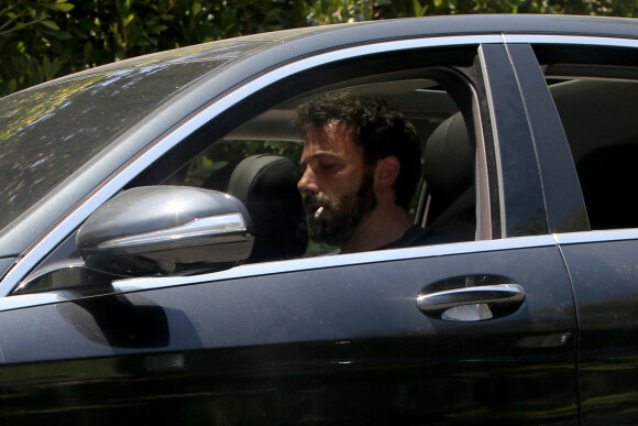 Ben Affleck quitte le domicile de Jennifer Lopez. Los Angeles, le 4 juin 2021.