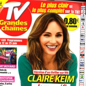 Claire Keim en couverture de "TV Grandes Chaînes", programmes du 12 au 25 juin 2021.