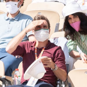 Nolwenn Leroy et Arnaud Clement à Roland Garros le 6 juin 2021. Photo by Laurent Zabulon/ABACAPRESS.COM