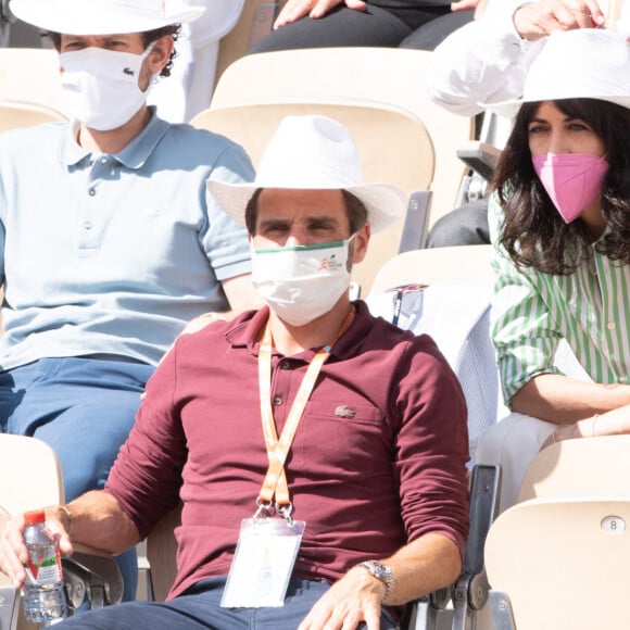 Nolwenn Leroy et Arnaud Clement à Roland Garros le 6 juin 2021. Photo by Laurent Zabulon/ABACAPRESS.COM