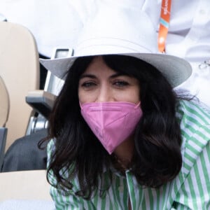 Nolwenn Leroy et Arnaud Clement à Roland Garros le 6 juin 2021. Photo by Laurent Zabulon/ABACAPRESS.COM