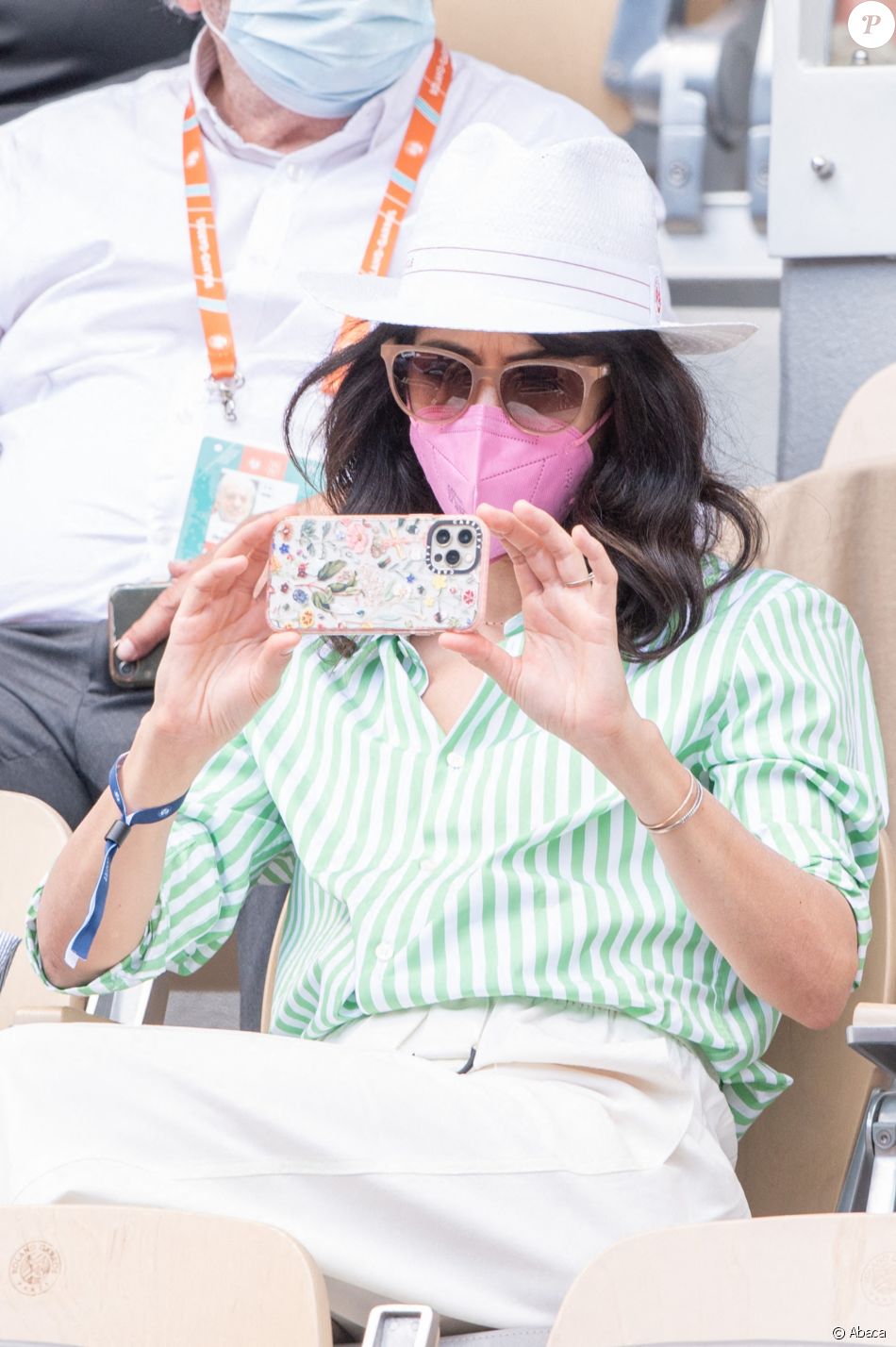 Nolwenn Leroy à Roland Garros le 6 juin 2021. Photo by Laurent Zabulon/ABACAPRESS.COM
