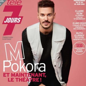 M. Pokora en couverture du magazine "Télé 7 Jours", numéro du 7 juin 2021.