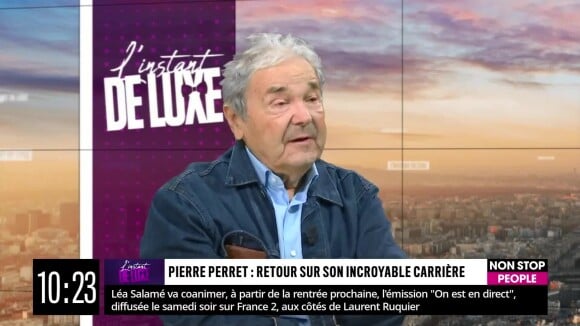 Pierre Perret participe à l'émission "L'instant de Luxe" sur Non Stop People.
