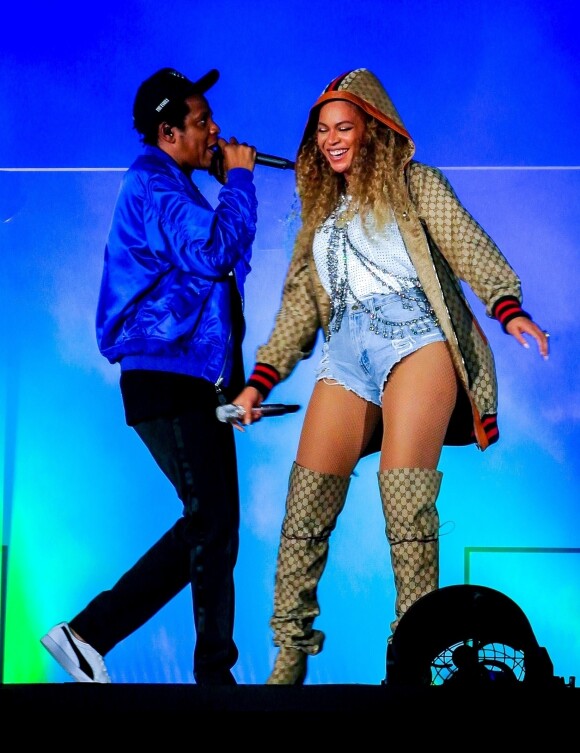 Beyoncé et JAY-Z en concert à Cardiff pour leur tournée "On the Run Tour II" le 6 juin 2018.