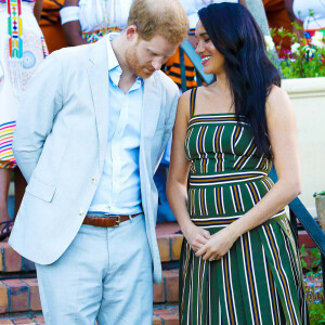 Le prince Harry et Meghan Markle - Réception dans les jardins de la résidence du haut-commissaire britannique au Cap, Afrique du Sud, le 24 septembre 2019.