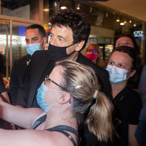 Patrick Bruel lors de l'avant -première du film "Villa Caprice" de Bernard Stora, au cinéma UGG Toison d'Or, à Bruxelles, à l'occasion de la réouverture des salles de cinémas en Belgique le 9 juin 2021.
