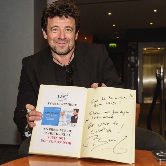 Patrick Bruel lors de l'avant -première du film "Villa Caprice" de Bernard Stora, au cinéma UGG Toison d'Or, à Bruxelles, à l'occasion de la réouverture des salles de cinémas en Belgique le 9 juin 2021. Photo de Jean-Marc Quinet/ABACAPRESS.COM