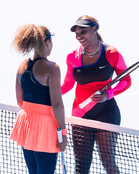 Serena Williams s'était inclinée en demi-finale de l'Open d'Australie face à la Japonaise Naomi Osaka. Melbourne, le 18 février 2021.