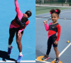 Serena Williams et sa fille Olympia, assorties en combinaison de tennis Nike !