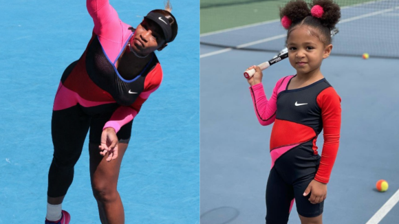 Serena Williams imitée par sa fille de 3 ans, qui porte une de ses tenues phares