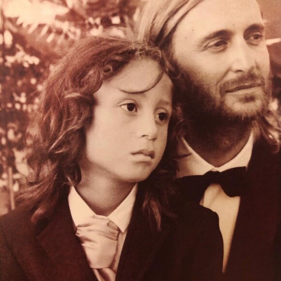 David Guetta et son fils Elvis. Instagram. Le 17 juin 2019.