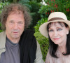 Exclusif - Anna Karina et son mari Dennis Berry sur la terrasse Publicis lors du 4e Champs Elysées Film Festival à Paris.