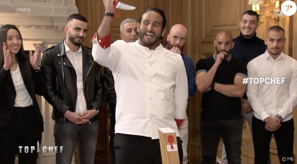 Mohamed Cheikh, gagnant de la douzième saison de "Top Chef", soutenu par ses proches.