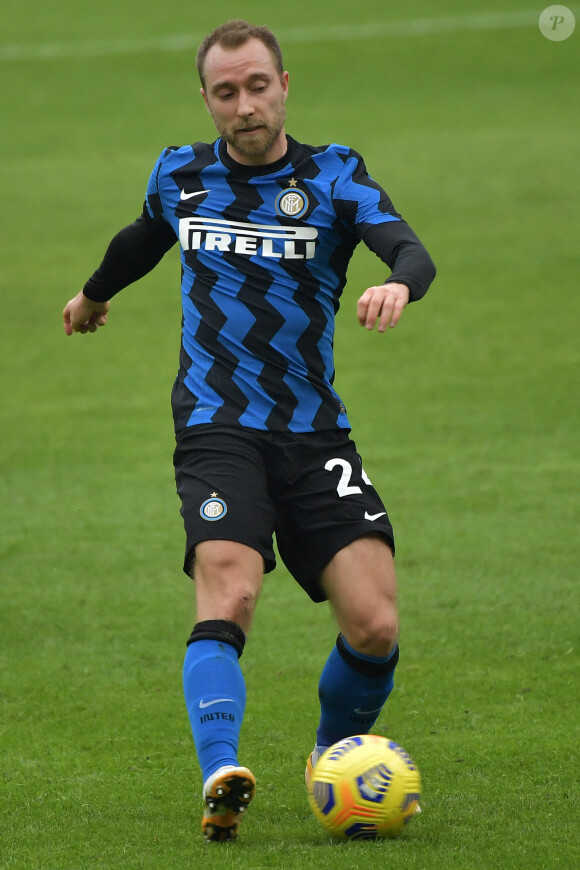 Christian Eriksen - L'Inter de Milan s'impose face au Milan AC en match de Série A, le 21 février 2021 à Milan.