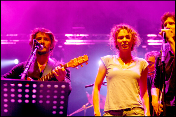 Bixente Lizarazu, Claire Keim et Guillaume Canet - Foot concert au palais des sports de Lyon au profit des étoiles de l'espoir 