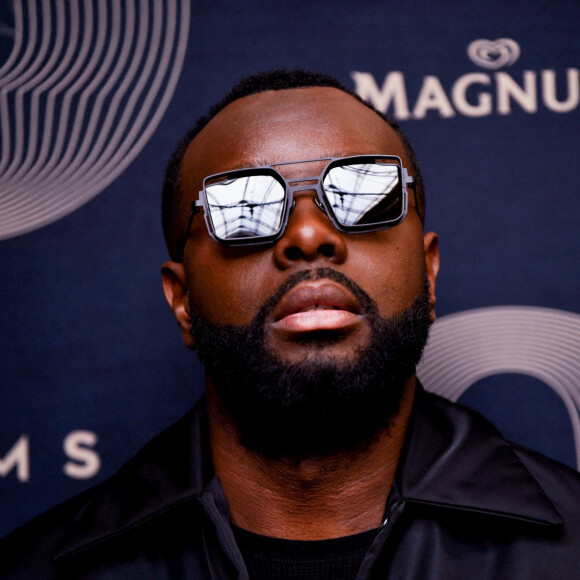 Gims (Gandhi Djuna) lors du lancement de la collection capsule Gims x Magnum à Paris le 27 mai 2021. © Bellak / Perusseau / Bestimage