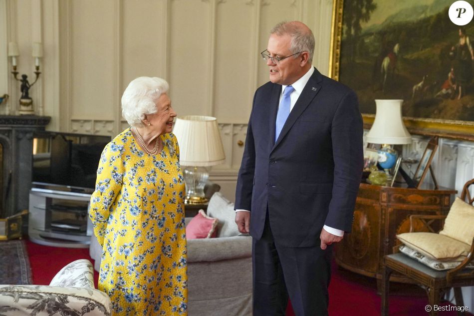 Le premier ministre australien Scott Morrison a été reçu en audience par la reine Elisabeth II d'Angleterre au château de Windsor. Le 15 juin 2021