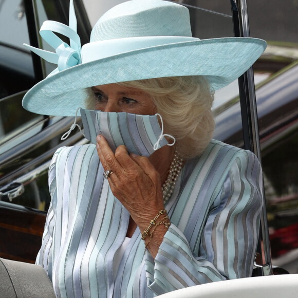 Camilla, duchesse de Cornouailles, au Royal Ascot le 15 juin 2021.