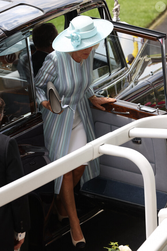 Camilla, duchesse de Cornouailles, au Royal Ascot le 15 juin 2021.