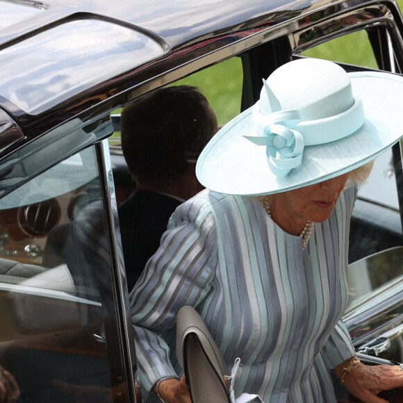 Camilla, duchesse de Cornouailles, au Royal Ascot le 15 juin 2021.