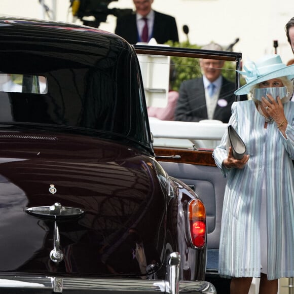 Camilla, duchesse de Cornouailles, au Royal Ascot le 15 juin 2021.