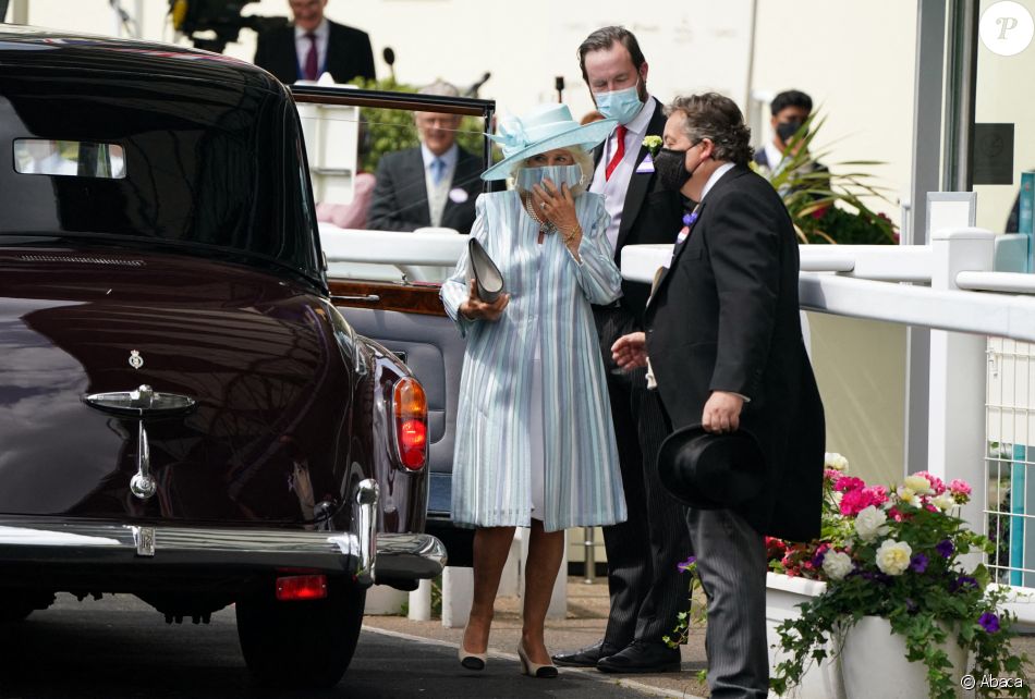 Camilla, duchesse de Cornouailles, au Royal Ascot le 15 juin 2021.