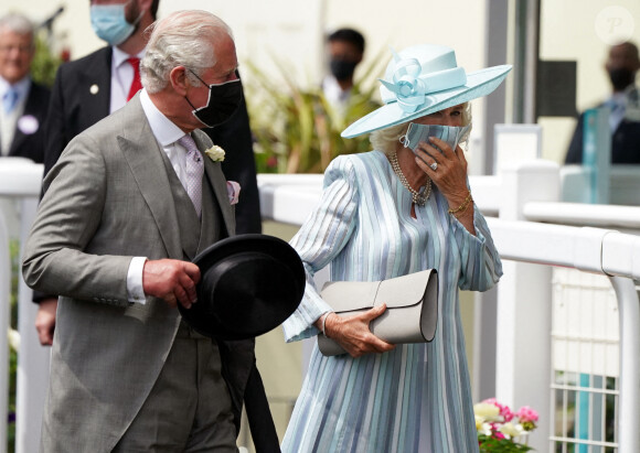 Le prince Charles et son épouse Camilla, duchesse de Cornouailles, au Royal Ascot le 15 juin 2021.