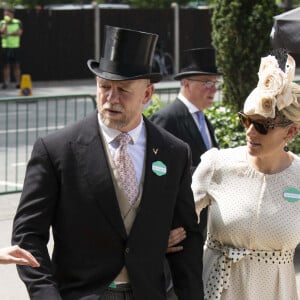 Mike et Zara Tindall au Royal Ascot le 15 juin 2021.