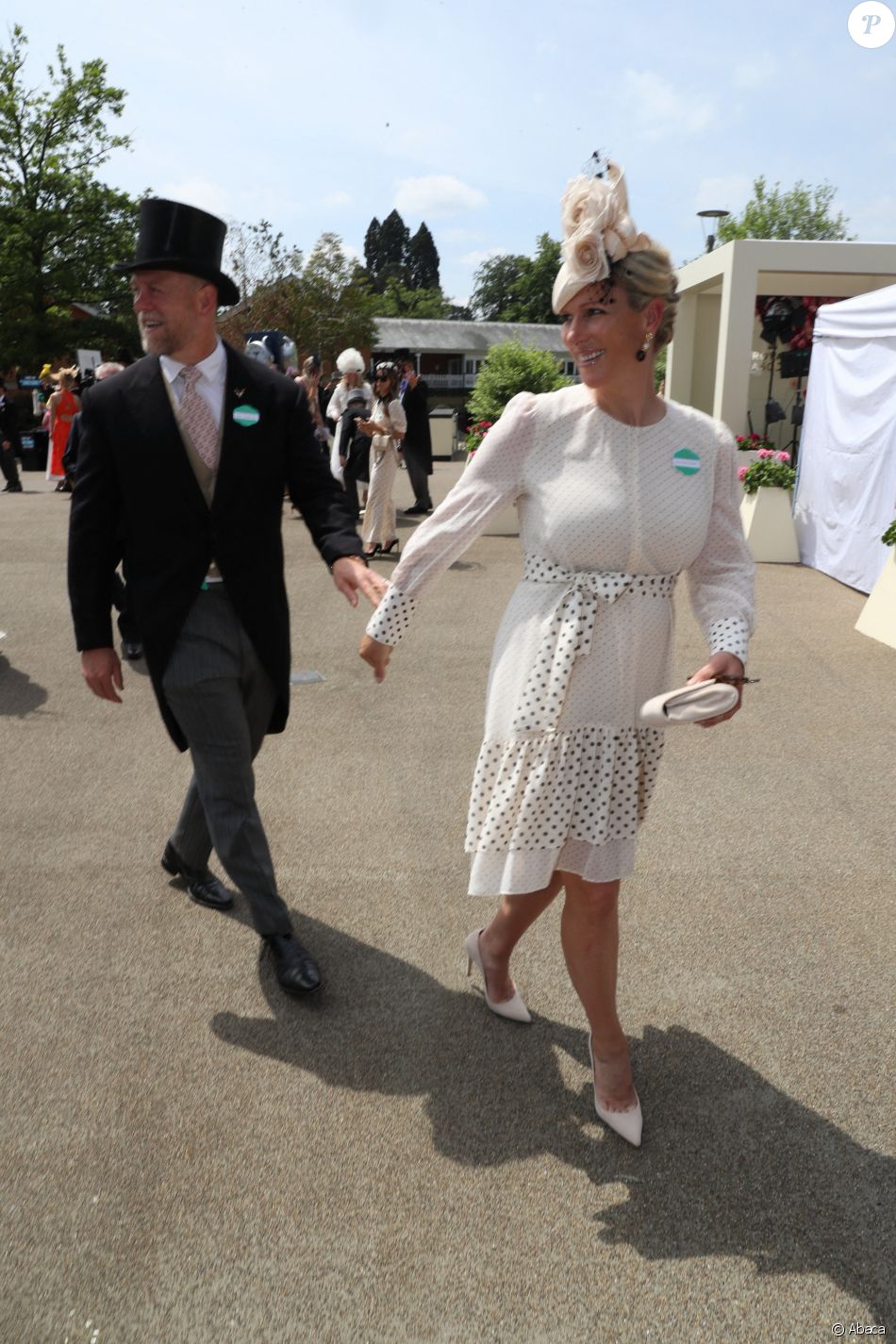 Mike et Zara Tindall au Royal Ascot le 15 juin 2021.