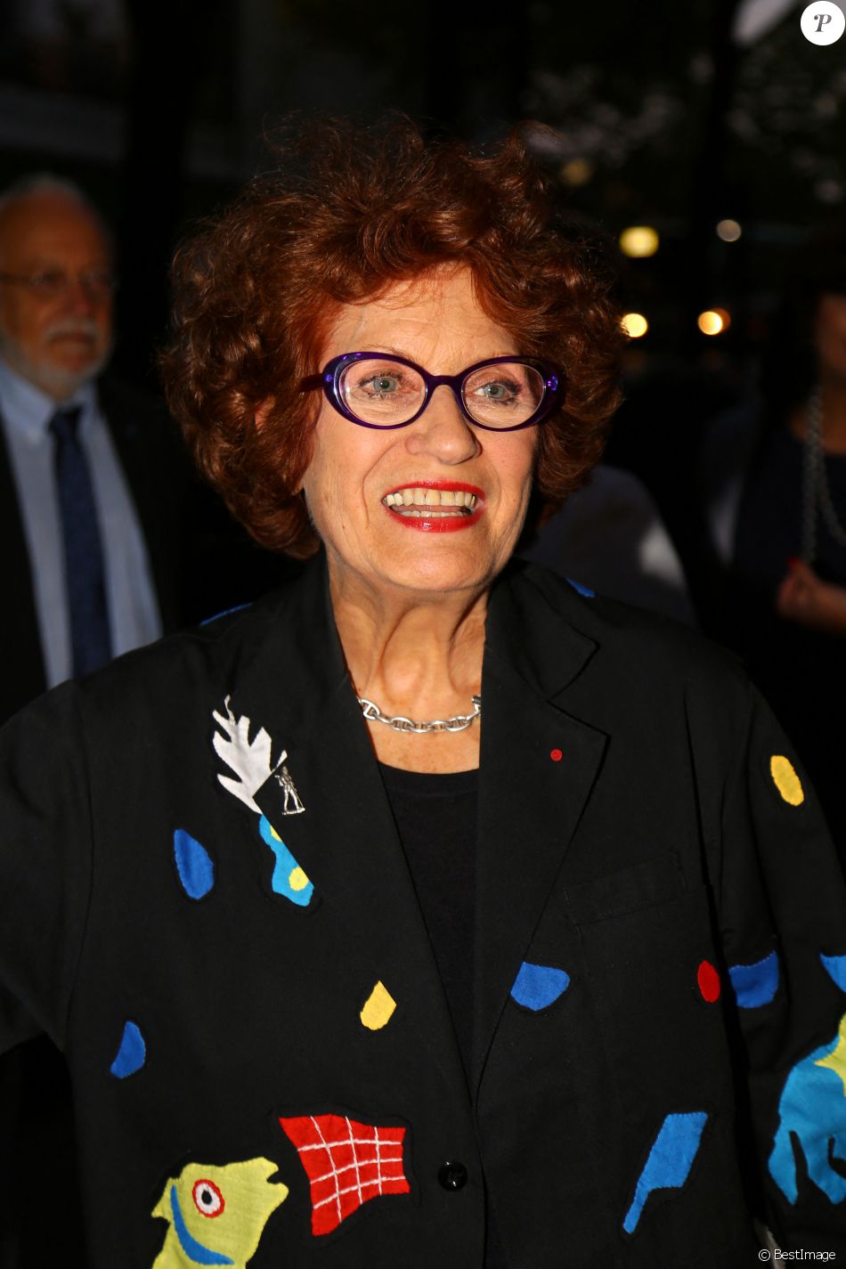 Exclusif - Andréa Ferréol - Hommage à Omar Sharif au cinéma Mac Mahon à Paris. Le 10 septembre 2015.