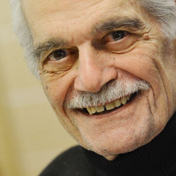 Omar Sharif lors de la conférence de presse pour la vente aux enchères de la "Federation fund's" à Moscou, le 28 novembre 2014.