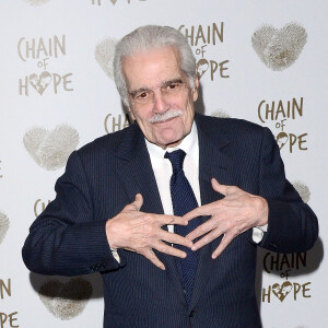 Omar Sharif à la soirée caritative "Chain of Hope" à Londres, le 21 novembre 2014.