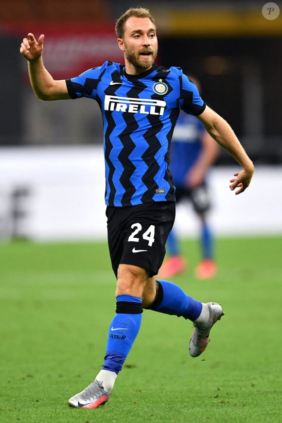 Christian Eriksen - Match de football "Inter Milan Vs Napoli" - Serie A. Le 28 juillet 2020 © Image Sport / Panoramic / Bestimage