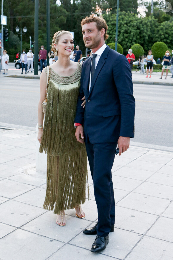 Beatrice Borromeo et son mari Pierre Casiraghi - Arrivées au défilé de mode Dior Cruise au stade Panathenaic à Athènes. © Aristidis Vafeiadakis / Zuma Press / Bestimage
