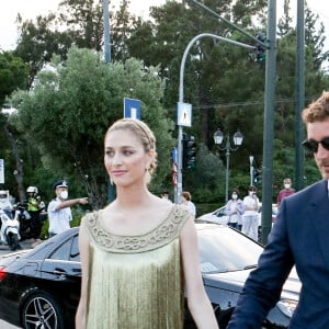 Beatrice Borromeo et son mari Pierre Casiraghi - Arrivées au défilé de mode Dior Cruise 2022 au stade Panathenaic à Athènes. Le 17 juin 2021 © Aristidis Vafeiadakis / Zuma Press / Bestimage