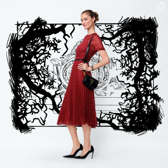 Les personnalités habillées en Dior par la styliste Maria Grazia Chiuri pour vivre l'expérience du défilé de mode digital RTW Prêt-à-porter Automne-Hiver 2021/2022 à Paris : Beatrice Borromeo. © Dior via Bestimage