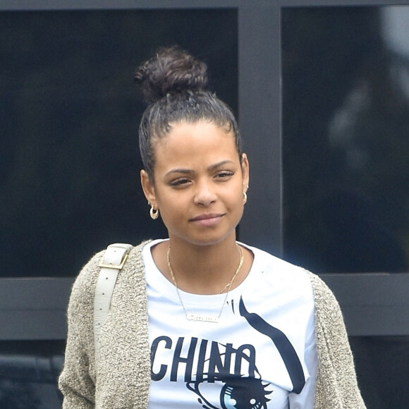 Christina Milian va déjeuner au restaurant Mauro's Cafe à West Hollywood, Los Angeles, le 7 juin 2021.