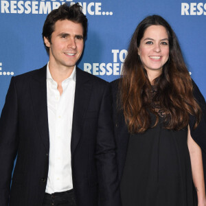 Anouchka Delon (enceinte) et son compagnon Julien Dereims - Avant-première du film "Toute ressemblance..." au cinéma UGC Ciné Cité Les Halles à Paris. © Coadic Guirec/Bestimage 