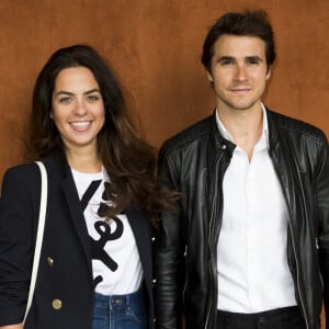 Anouchka Delon et son compagnon Julien Dereims - Célébrités dans le village des internationaux de France de tennis de Roland Garros à Paris, France, le 8 juin 2019. ©JB Autissier / Panoramic / Bestimage 